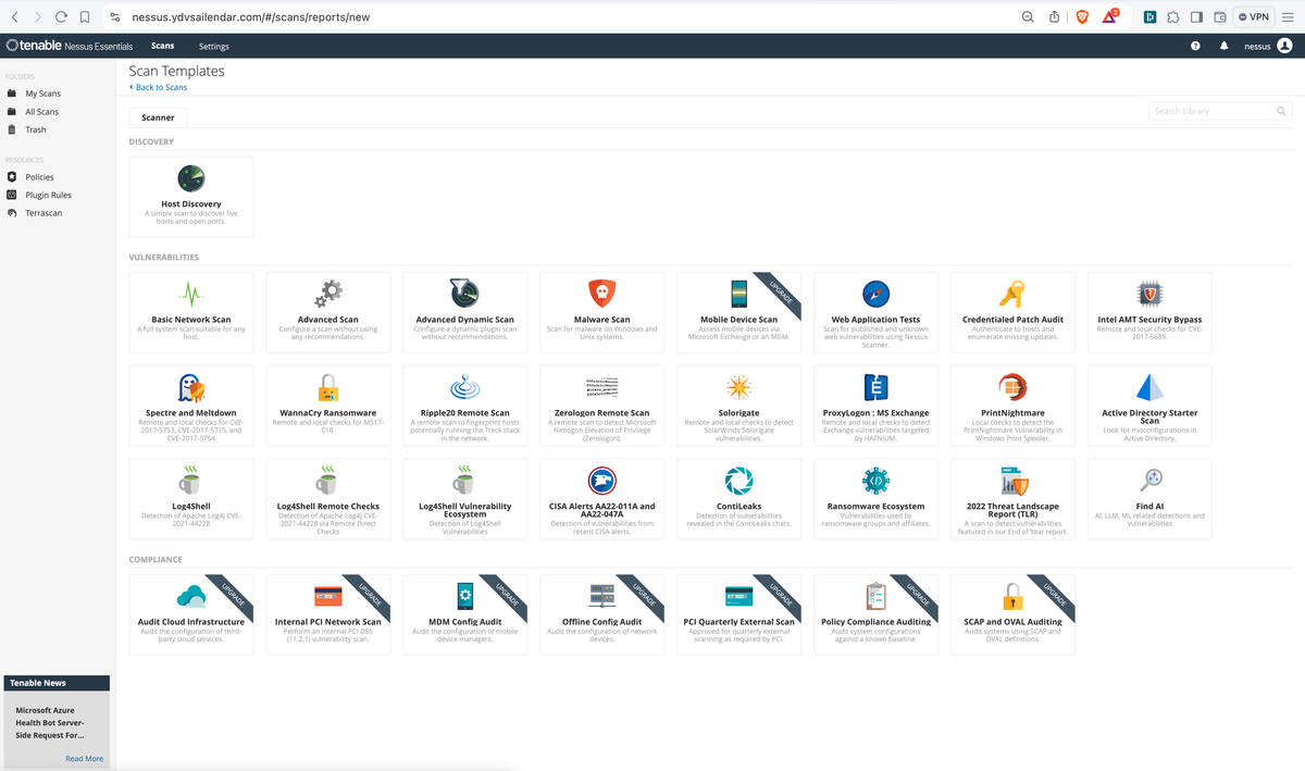 Setting up Nessus Scan for Vulnerability Scanning of EC2 Instances